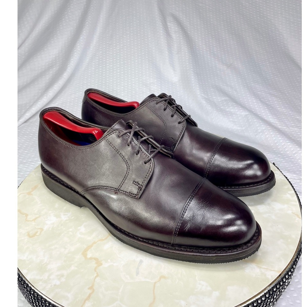 Allen Edmonds Oxford Shoes Mens Sz 9D Road Warriors Brown Leather Cap Toe Derby